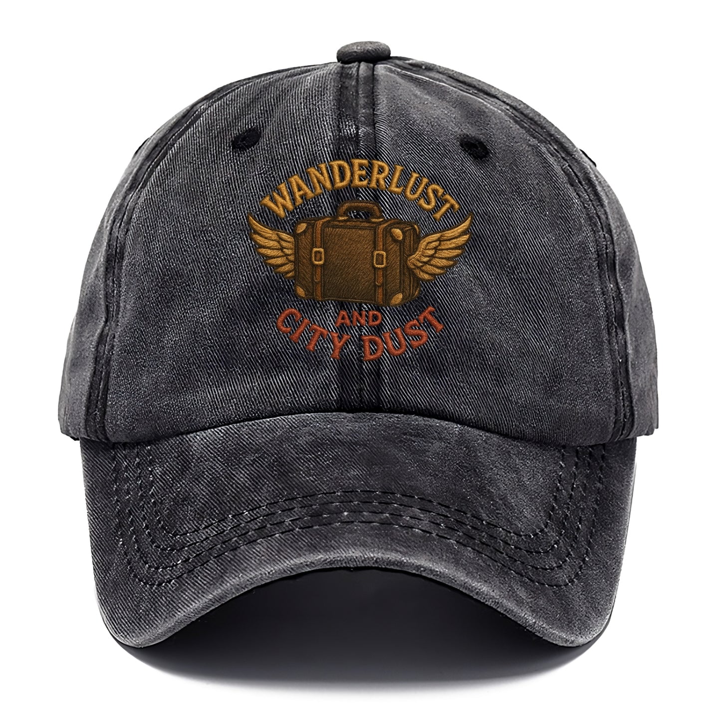 Wanderlust And City Dust  - Classic Cap - Graphite