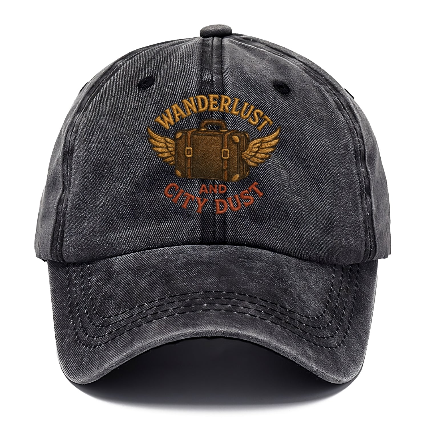 Wanderlust And City Dust  - Classic Cap - Graphite
