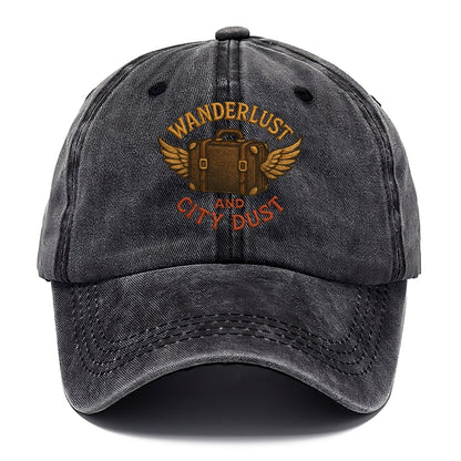 Wanderlust And City Dust  - Classic Cap - Graphite