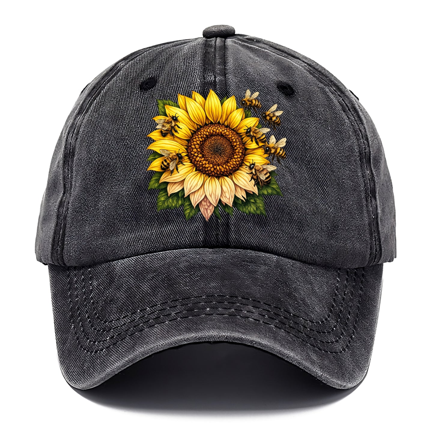 Vintage Sunflower - Classic Cap - Graphite