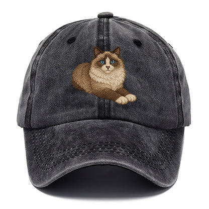 Ragdoll  relaxed lying down with head up Classic Cap - Graphite