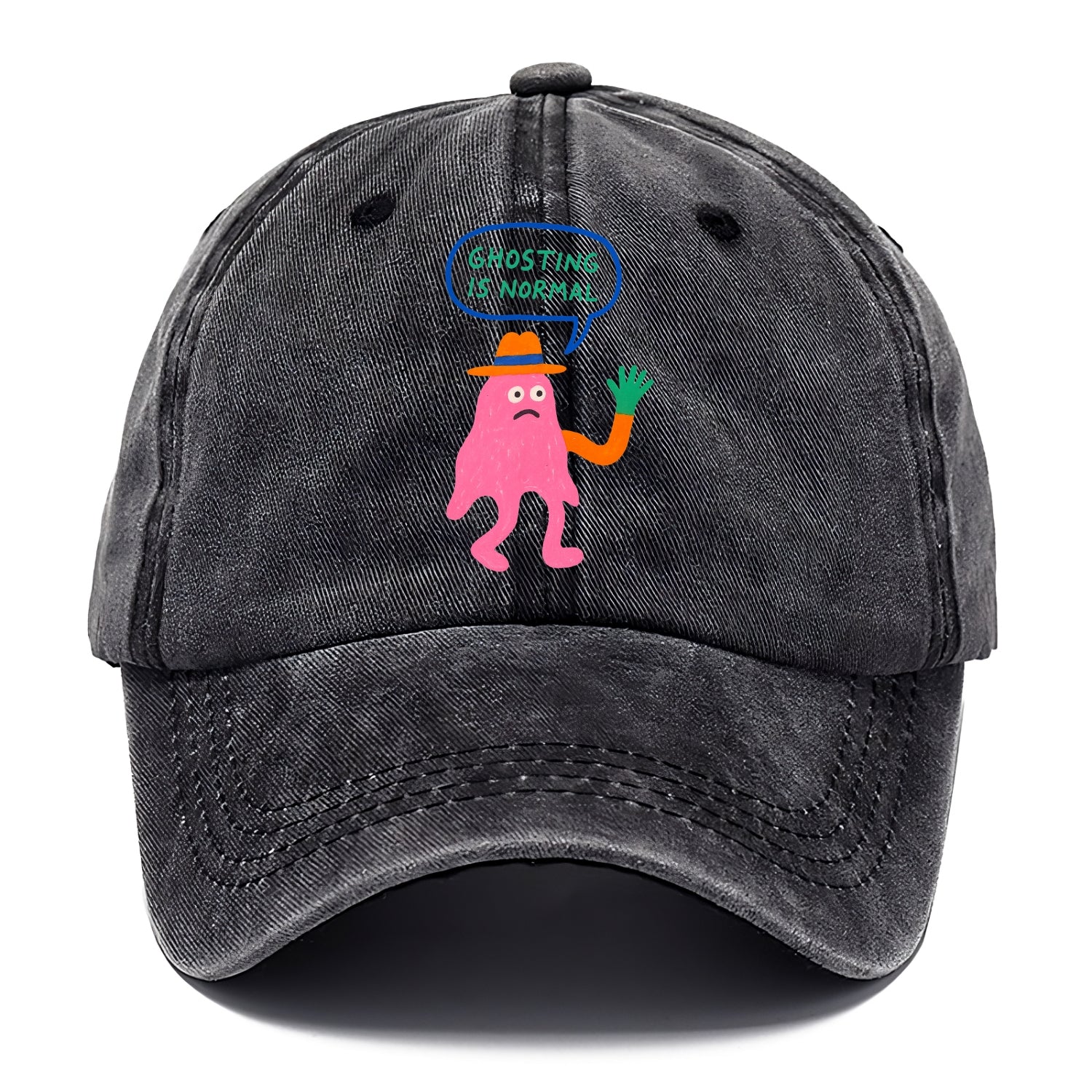 GHOSTING IS NORMAL | Transparent ghost texting - Classic Cap - Graphite