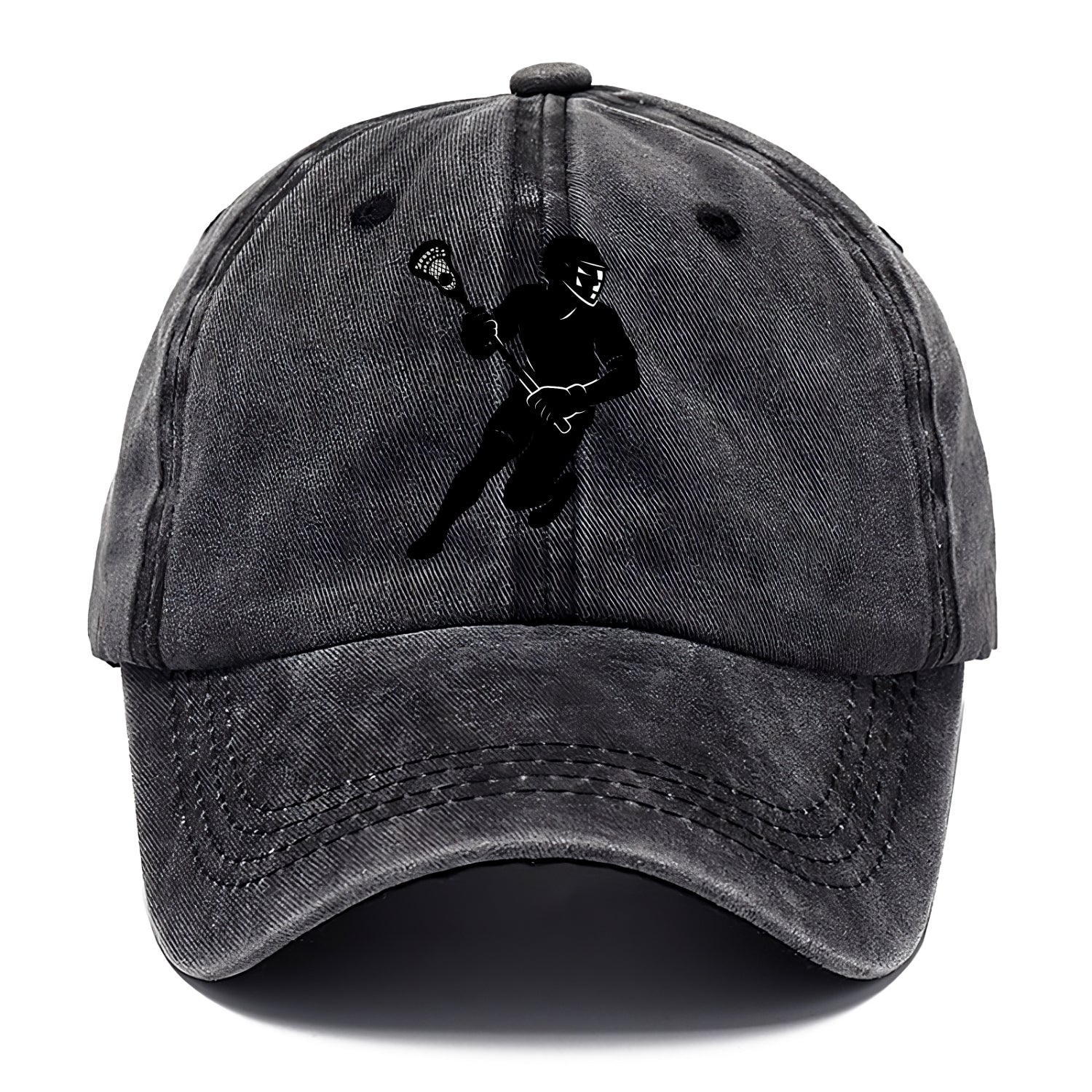 Lacrosse player cradling stick - Classic Cap - Graphite