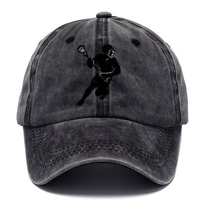 Lacrosse player cradling stick - Classic Cap - Graphite
