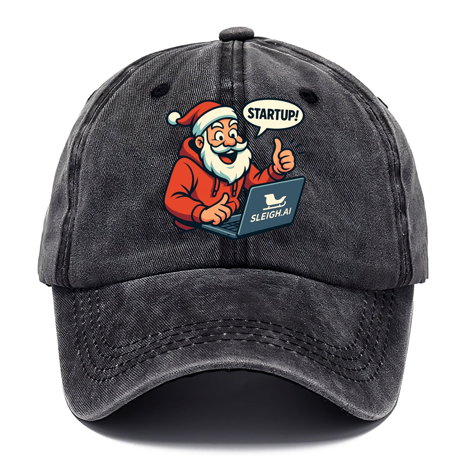 Santa Tech Startup CEO - Classic Cap - Graphite