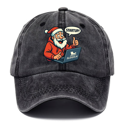 Santa Tech Startup CEO - Classic Cap - Graphite