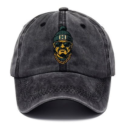 Honolulu Warrior wearing Hawaii beanie with H patch - Classic Cap - Graphite