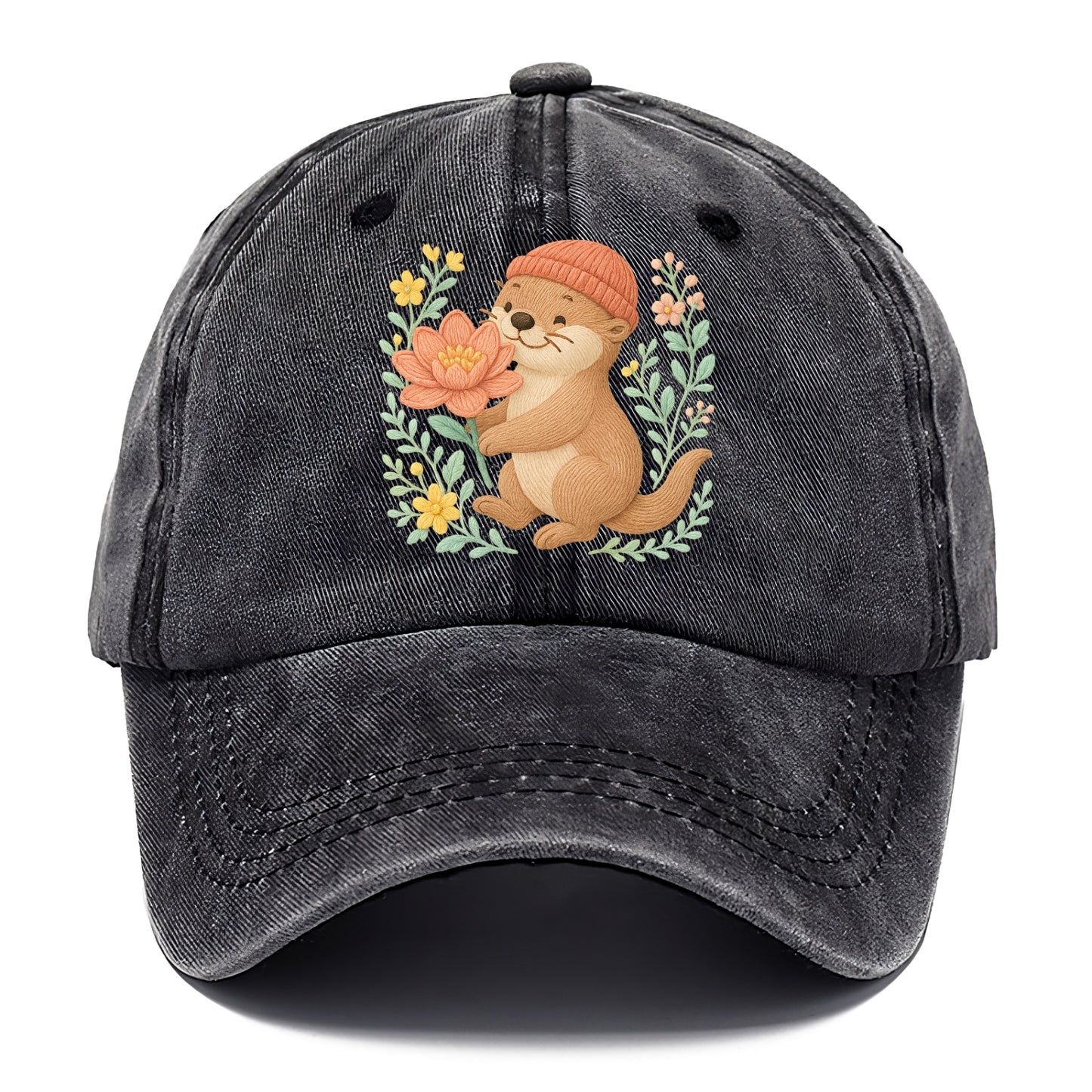 Peach Otter - Classic Cap - Graphite