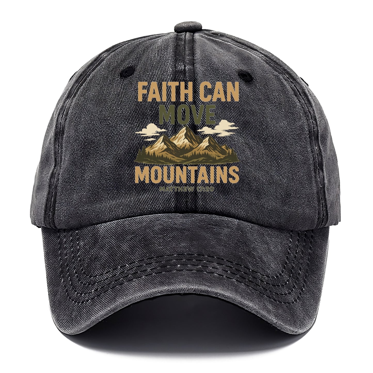Matthew 17:20 Mountains - Classic Cap - Graphite