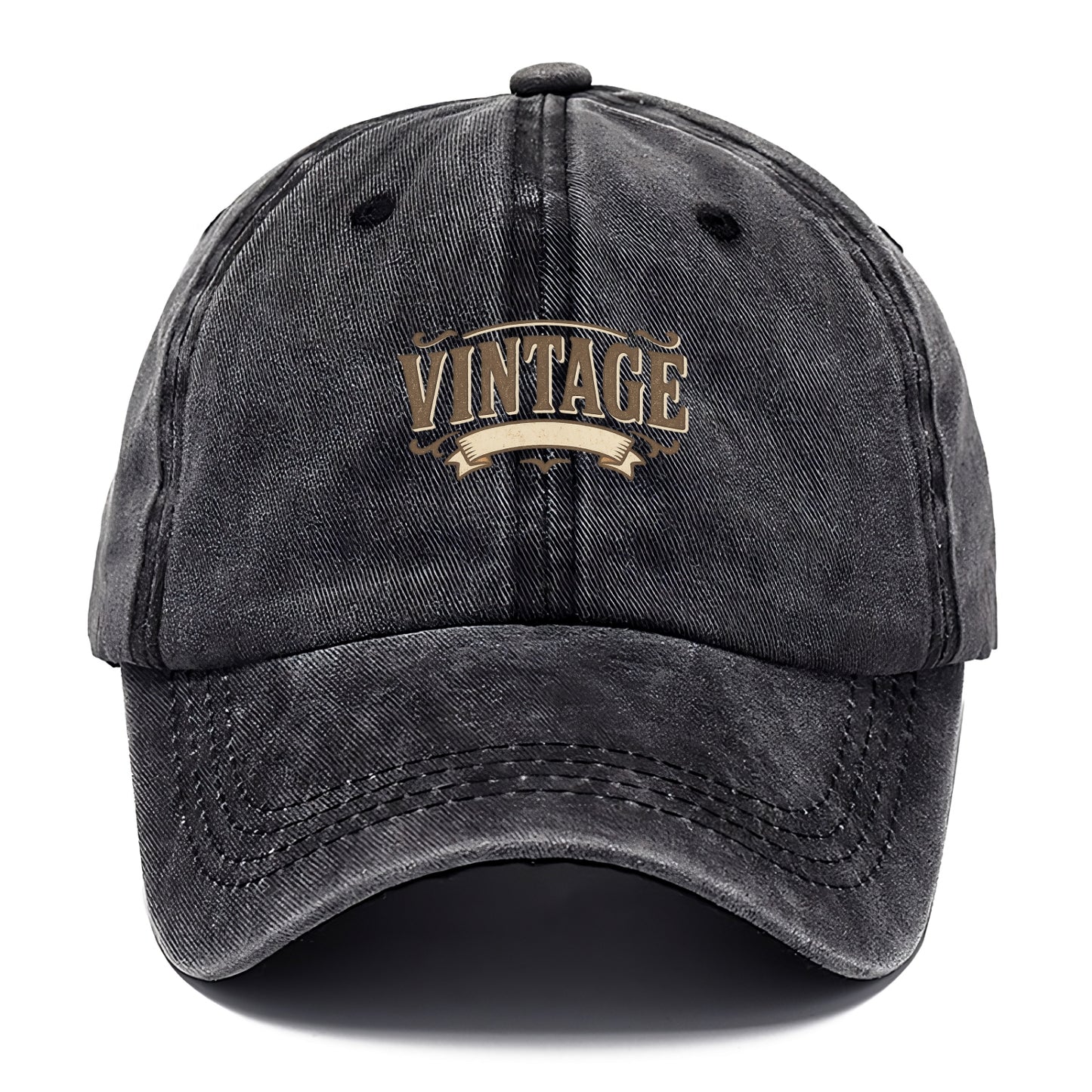 Bold typography design - "CENTERED" - aligned, focused, balanced within - Classic Cap - Graphite