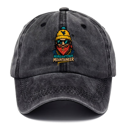 Morgantown Mountaineer wearing West Virginia beanie with WV patch - Classic Cap - Graphite