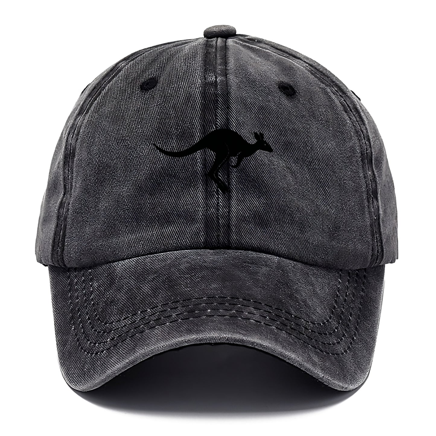 Kangaroo leaping across outback - Classic Cap - Graphite