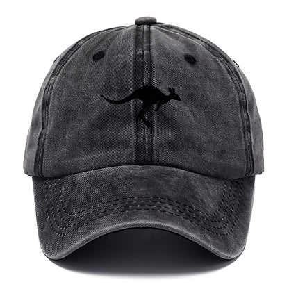 Kangaroo leaping across outback - Classic Cap - Graphite
