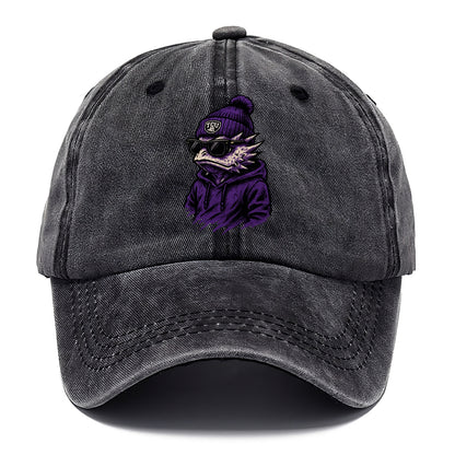 Fort Worth Horned Frog wearing TCU beanie with frog patch - Classic Cap - Graphite