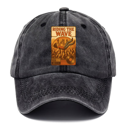 Crowd surfing at packed concert - "Riding the Wave" - concert energy - Classic Cap - Graphite