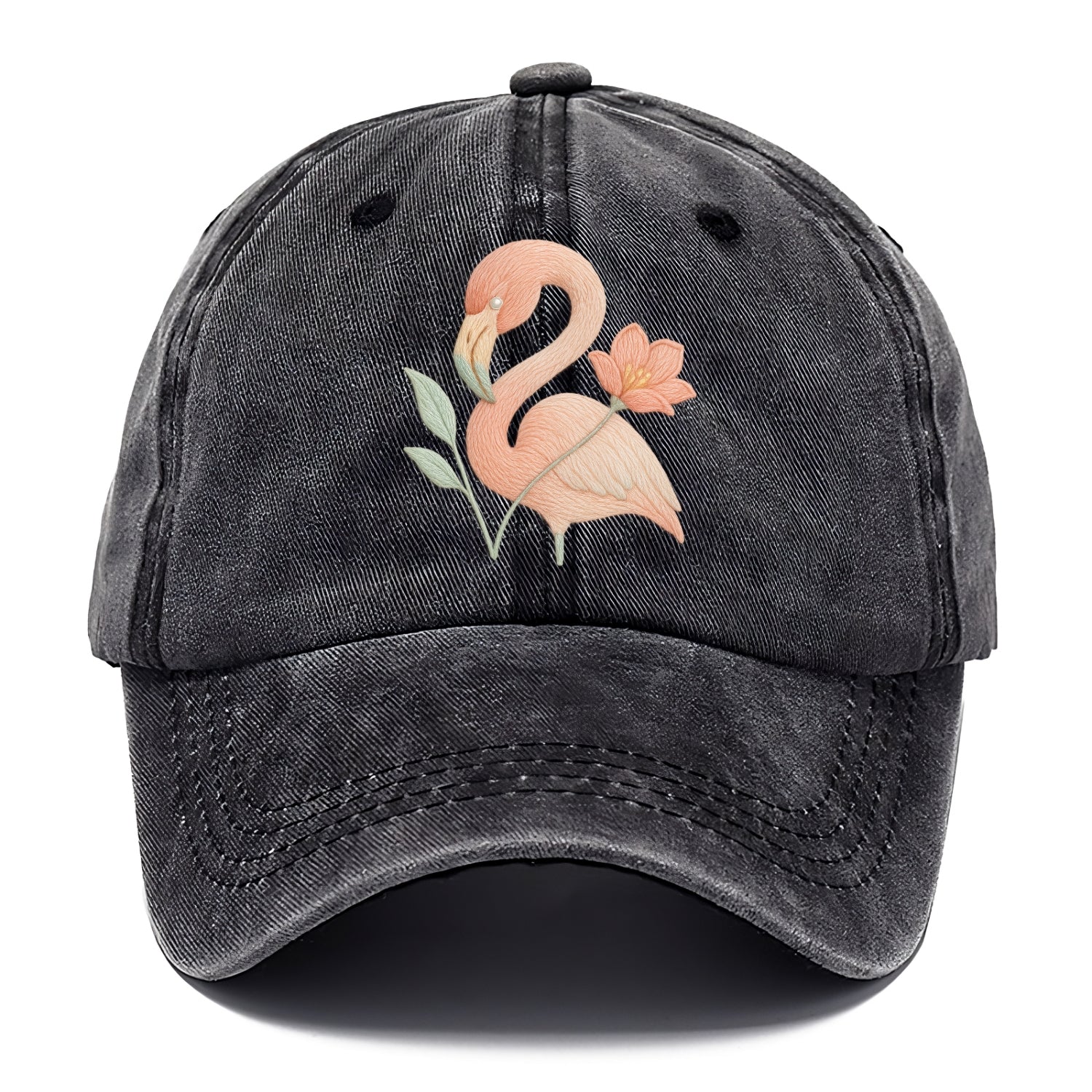 Peach Flamingo - Classic Cap - Graphite