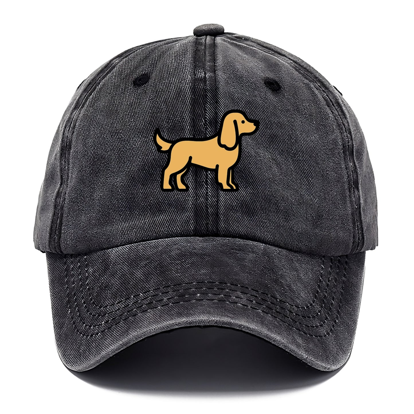 Cocker Spaniel - Golden colored flat side profile - Classic Cap - Graphite