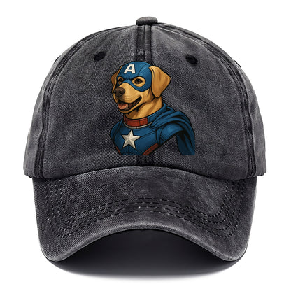 Labrador Patriotic Hero  - Classic Cap - Graphite