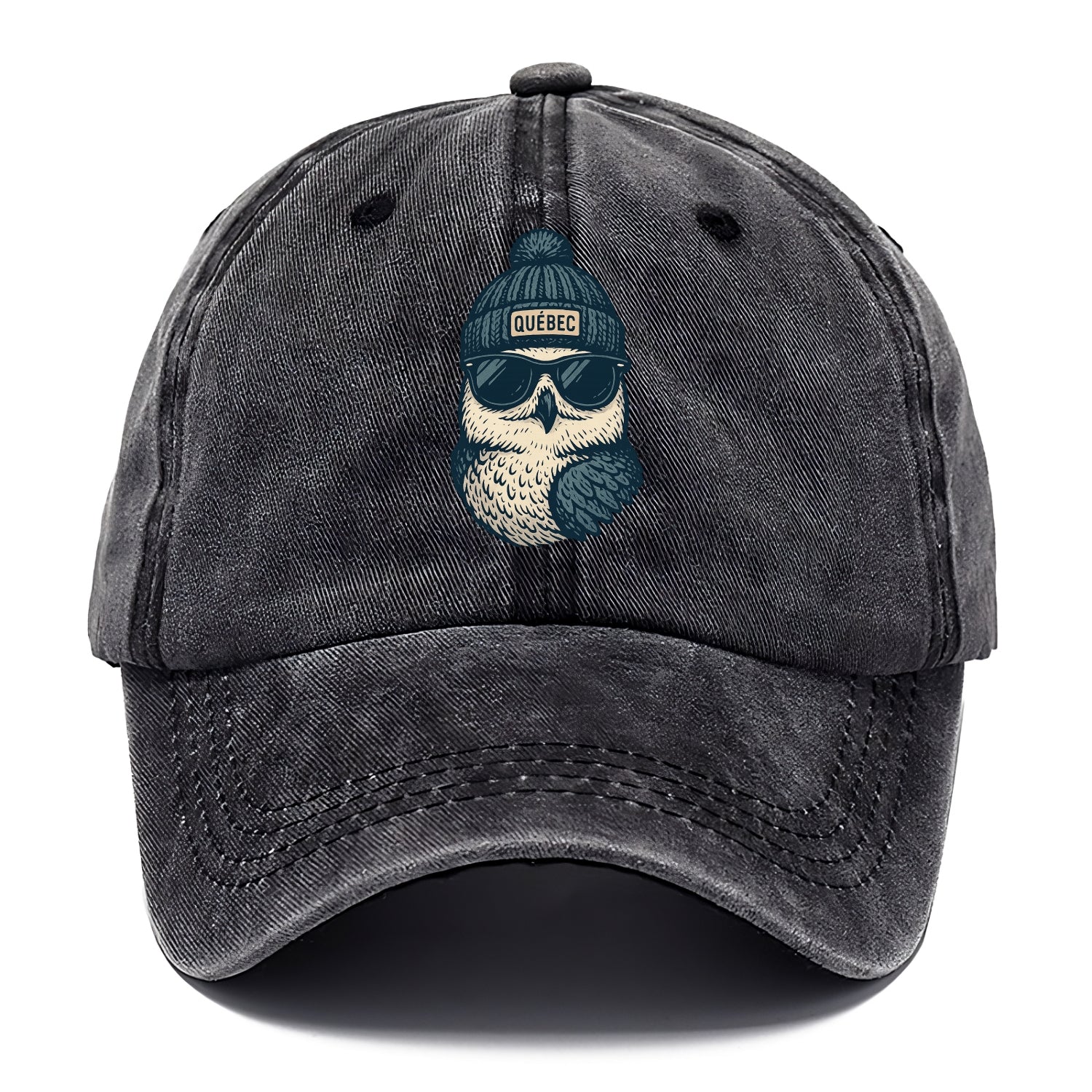 Quebec City Snowy Owl wearing Quebec bea - Classic Cap - Graphite