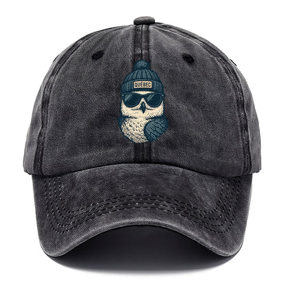 Quebec City Snowy Owl wearing Quebec bea - Classic Cap - Graphite