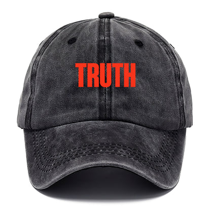 Bold typography design - "TRUTH" - honesty, reality - Classic Cap - Graphite