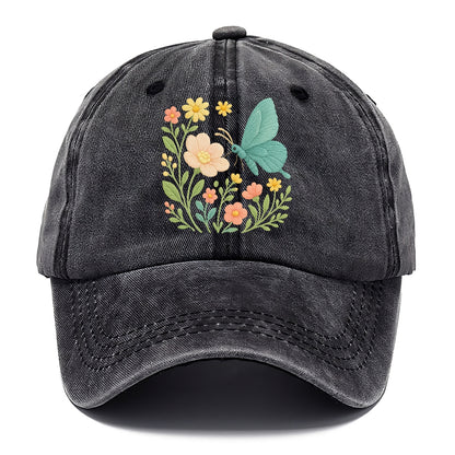 Mint Night Butterfly - Classic Cap - Graphite