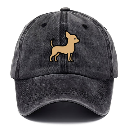 Chihuahua - Tan smooth coat flat side profile - Classic Cap - Graphite