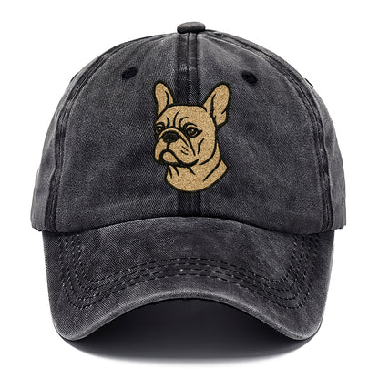 French Bulldog Cream Colored Professional Design Classic Cap - Graphite