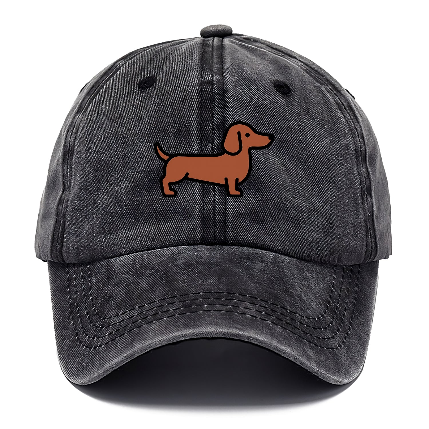 Dachshund - Red/brown smooth flat side profile - Classic Cap - Graphite