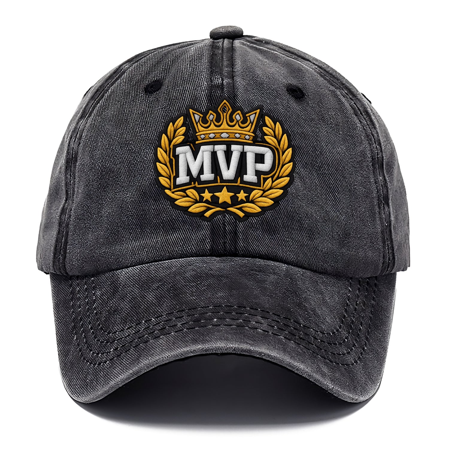 MVP CROWN - crown with laurels in gold , most valuable - Classic Cap - Graphite