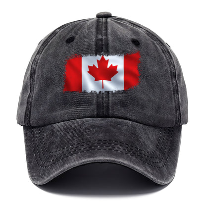 Gorra clásica con la bandera canadiense