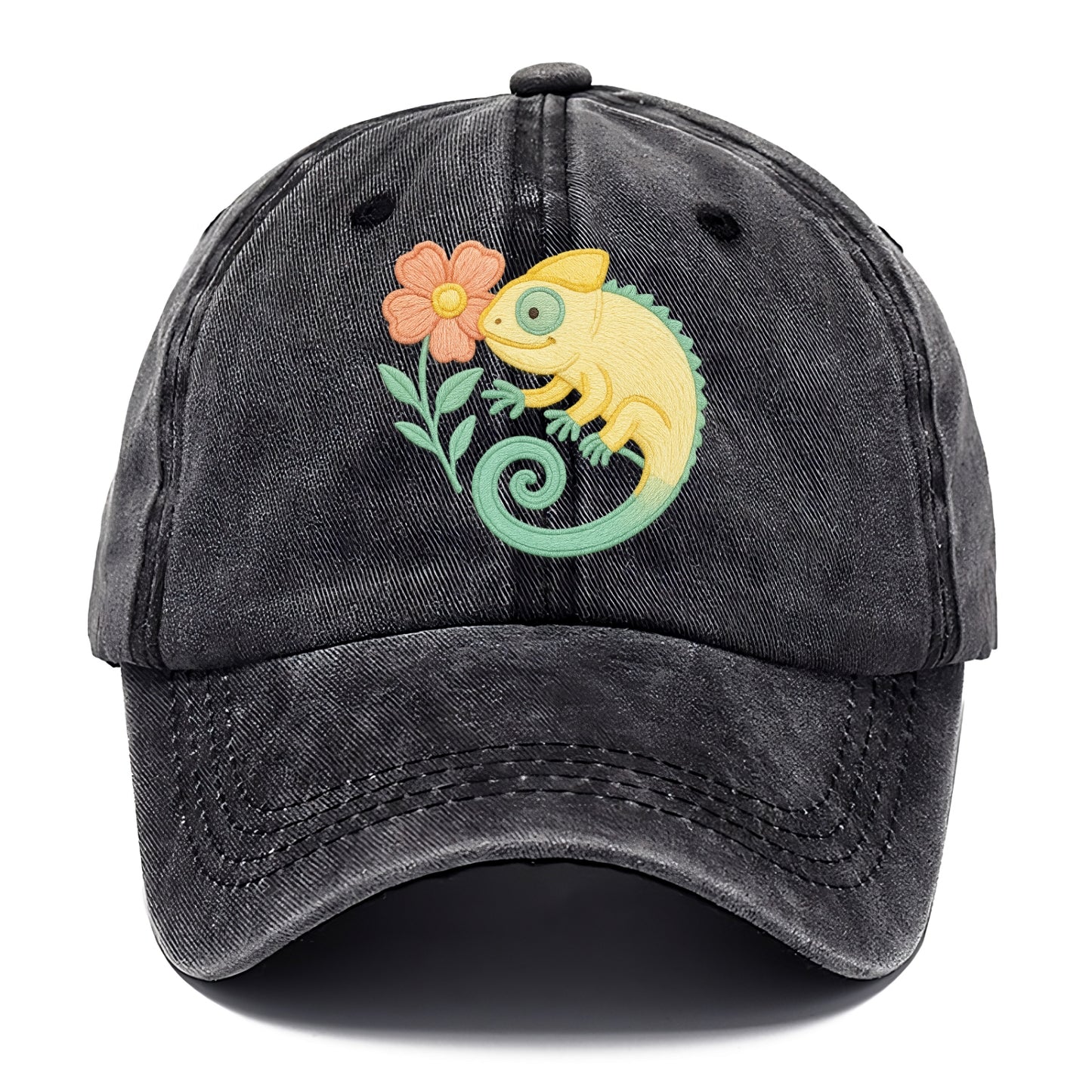 Yellow Chameleon - Classic Cap - Graphite