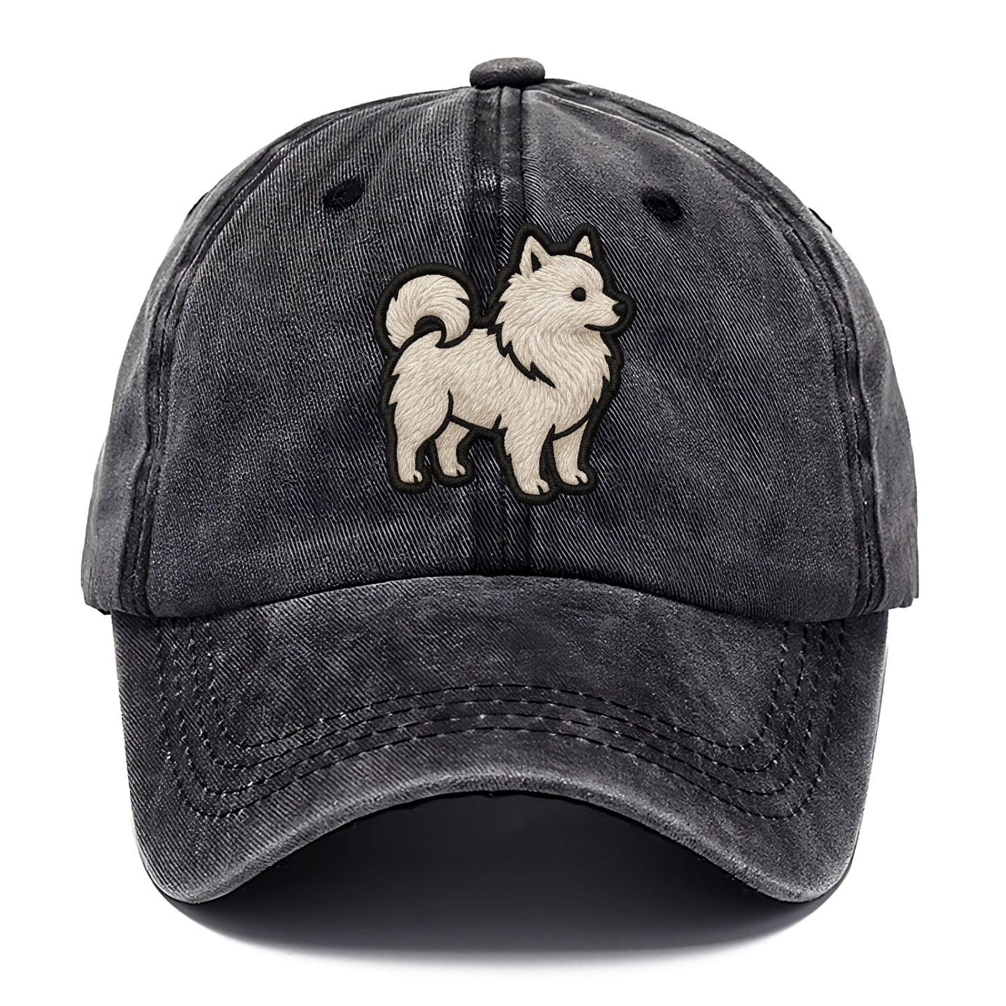 Japanese Spitz - Contemporary white spit - Classic Cap - Graphite