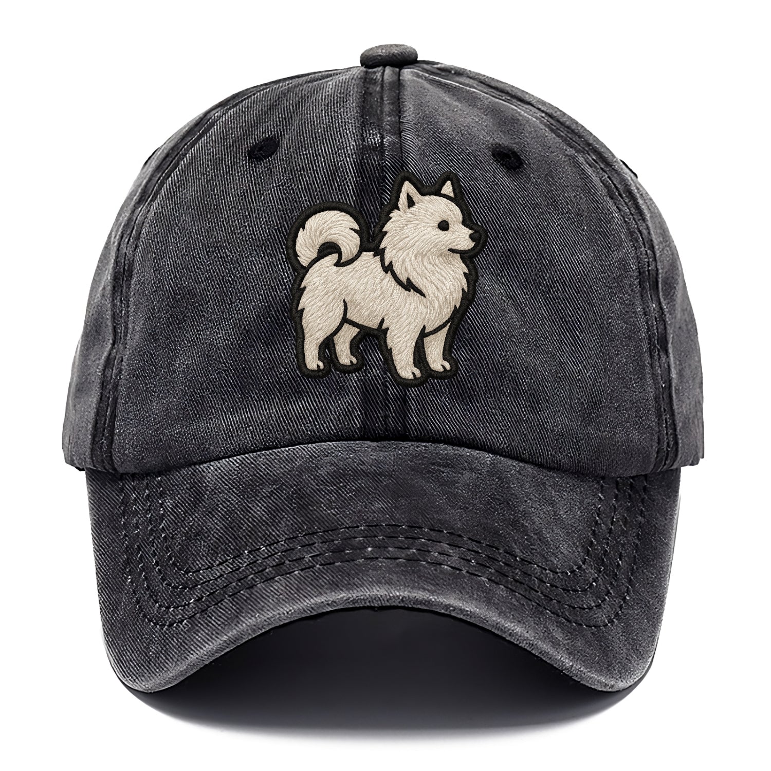 Japanese Spitz - Contemporary white spit - Classic Cap - Graphite