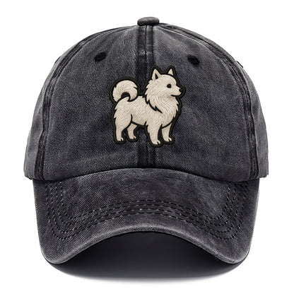 Japanese Spitz - Contemporary white spit - Classic Cap - Graphite