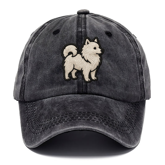Japanese Spitz - Contemporary white spit - Classic Cap - Graphite