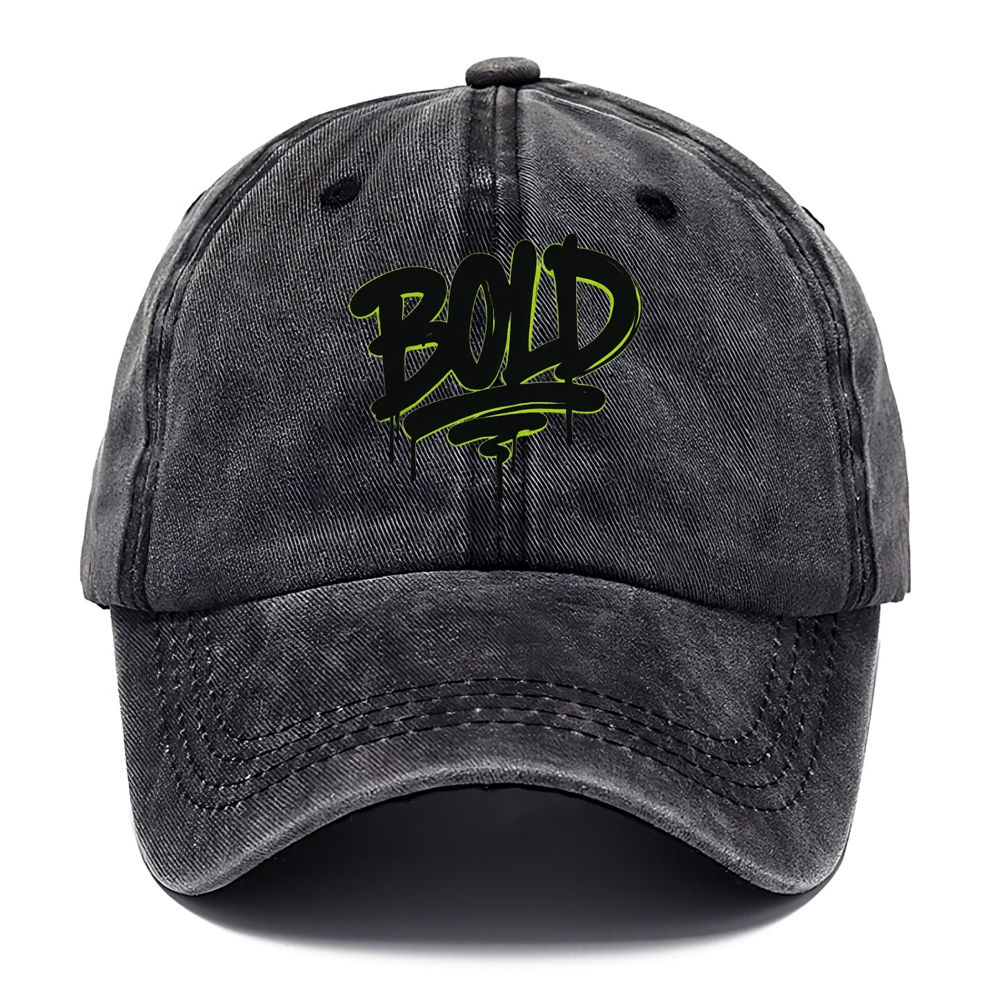 Bold typography design - "BOLD" - courageous, standing out - Classic Cap - Graphite