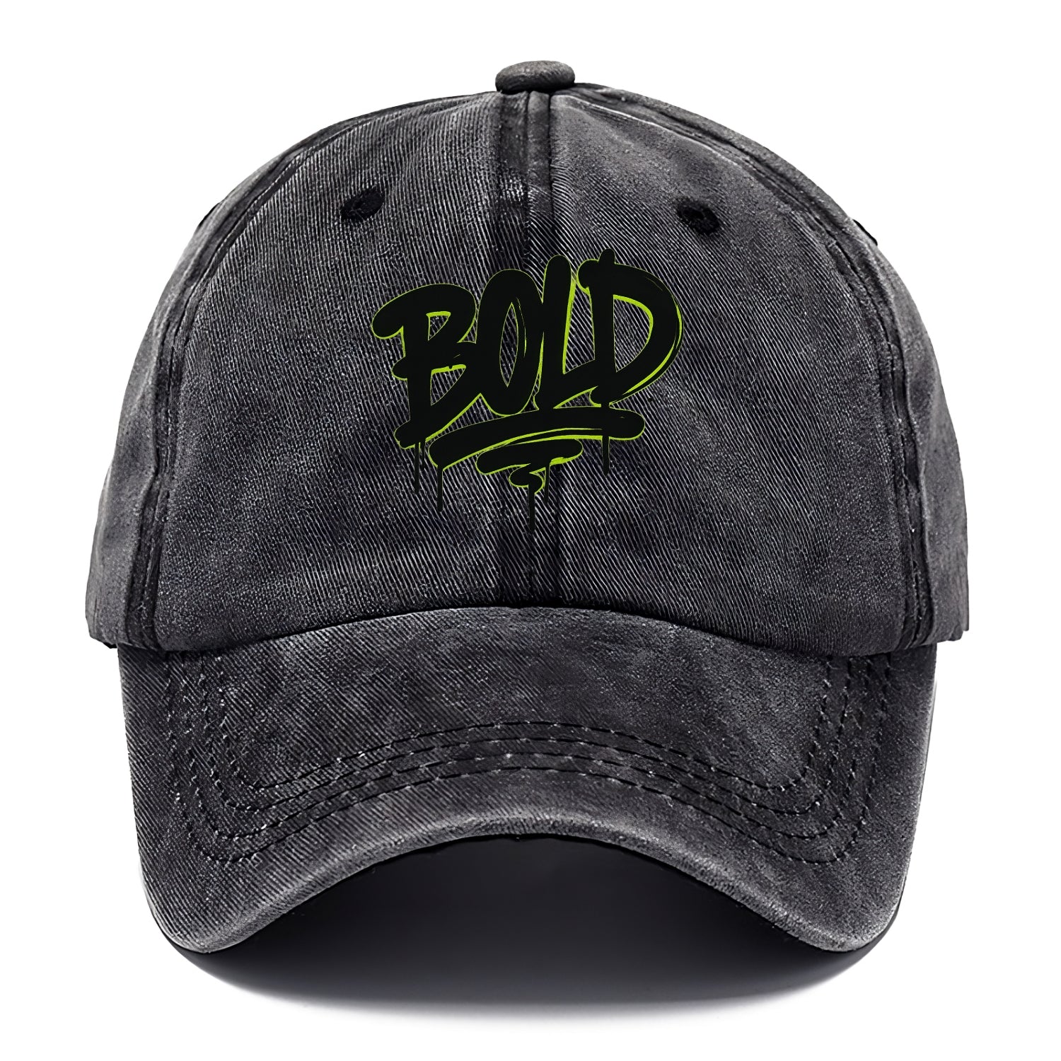 Bold typography design - "BOLD" - courageous, standing out - Classic Cap - Graphite