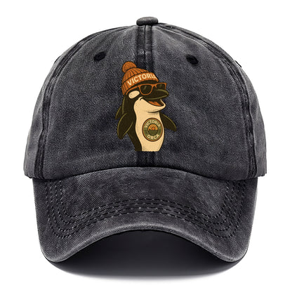 Victoria Orca wearing Victoria beanie wi - Classic Cap - Graphite