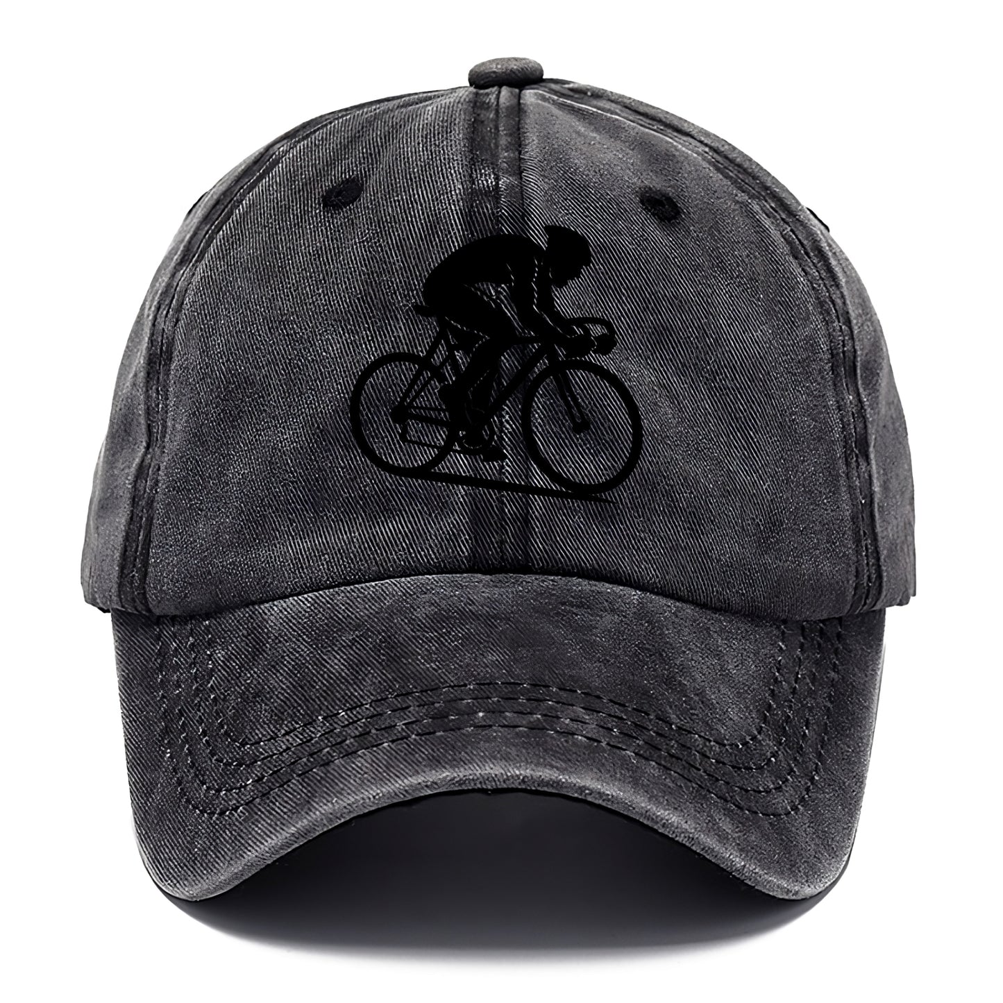 Sprint cyclist racing stance - Classic Cap - Graphite