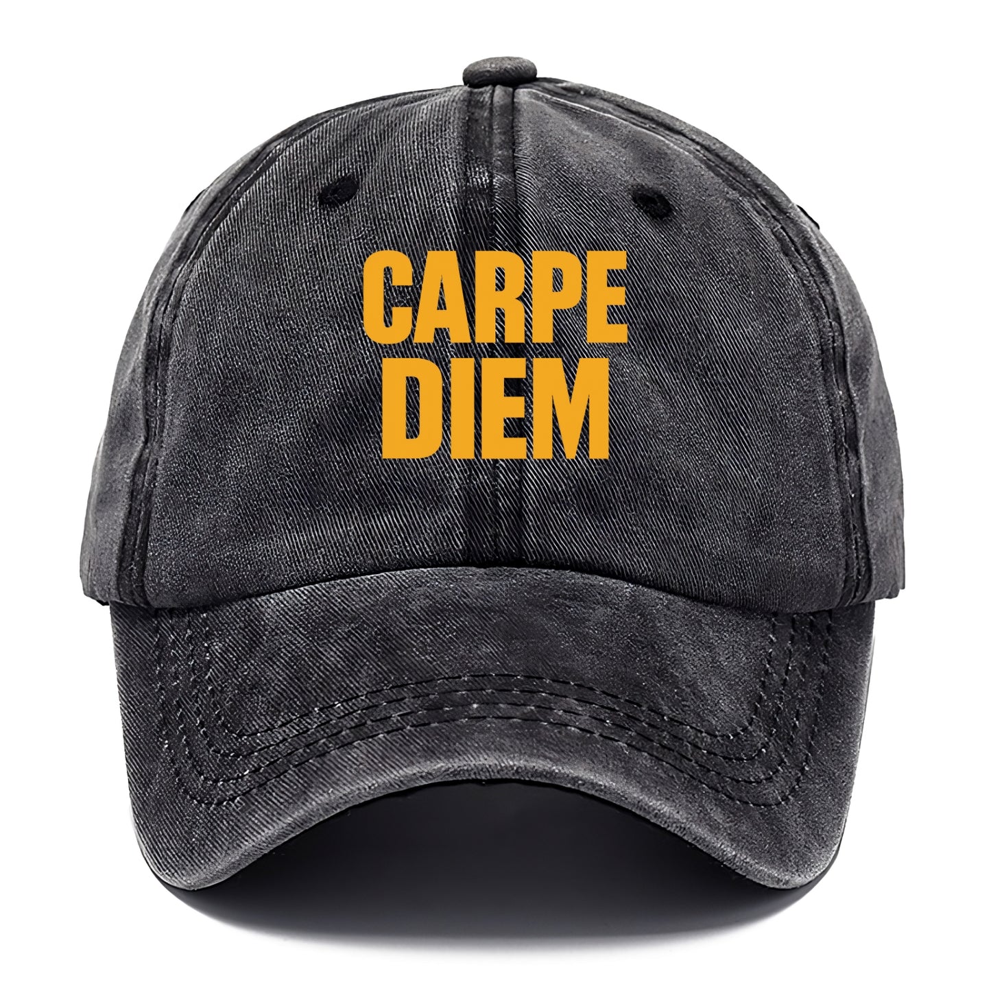 Bold typography design - "CARPE DIEM" - seize the day - Classic Cap - Graphite