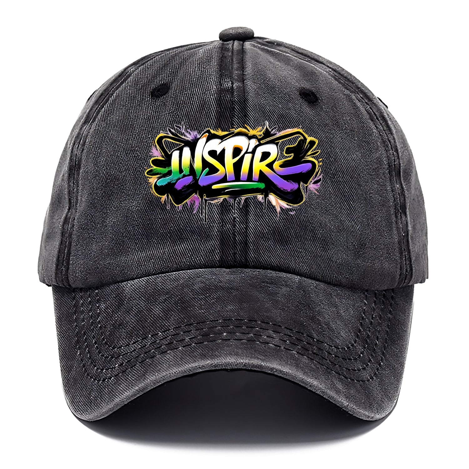 Bold typography design - "INSPIRE" - motivating others, being the spark - Classic Cap - Graphite
