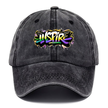 Bold typography design - "INSPIRE" - motivating others, being the spark - Classic Cap - Graphite