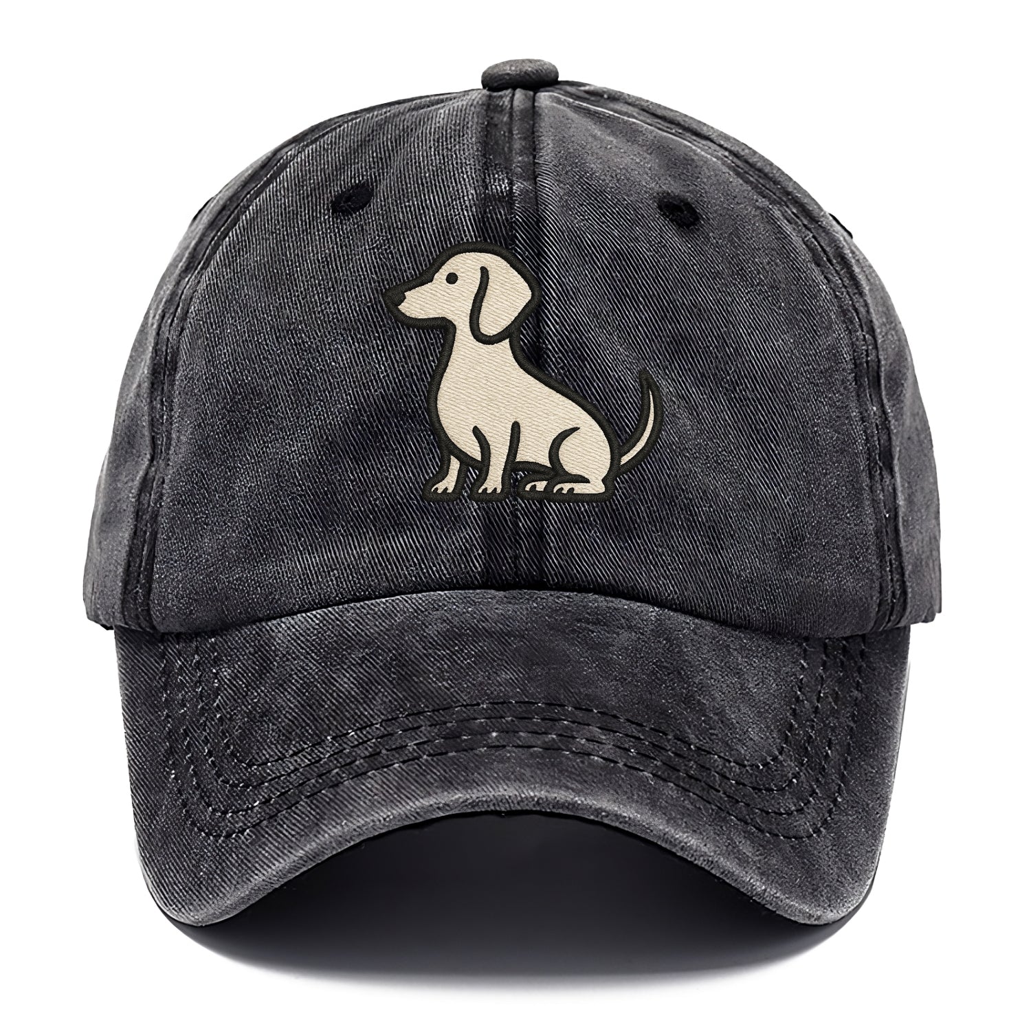Dachshund - Long body profile view - Classic Cap - Graphite