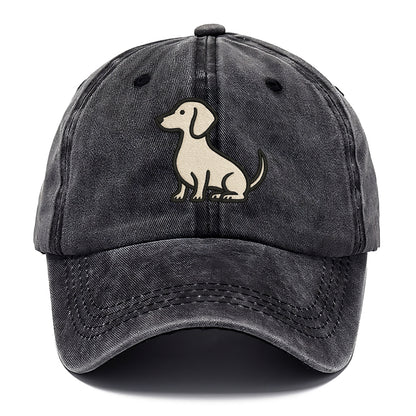 Dachshund - Long body profile view - Classic Cap - Graphite