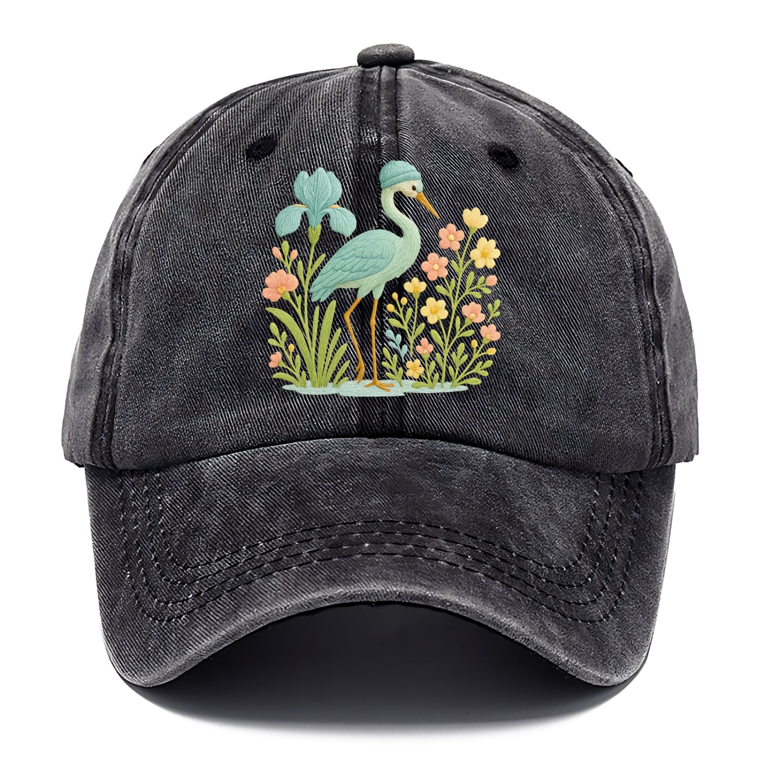 Mint Crane - Classic Cap - Graphite