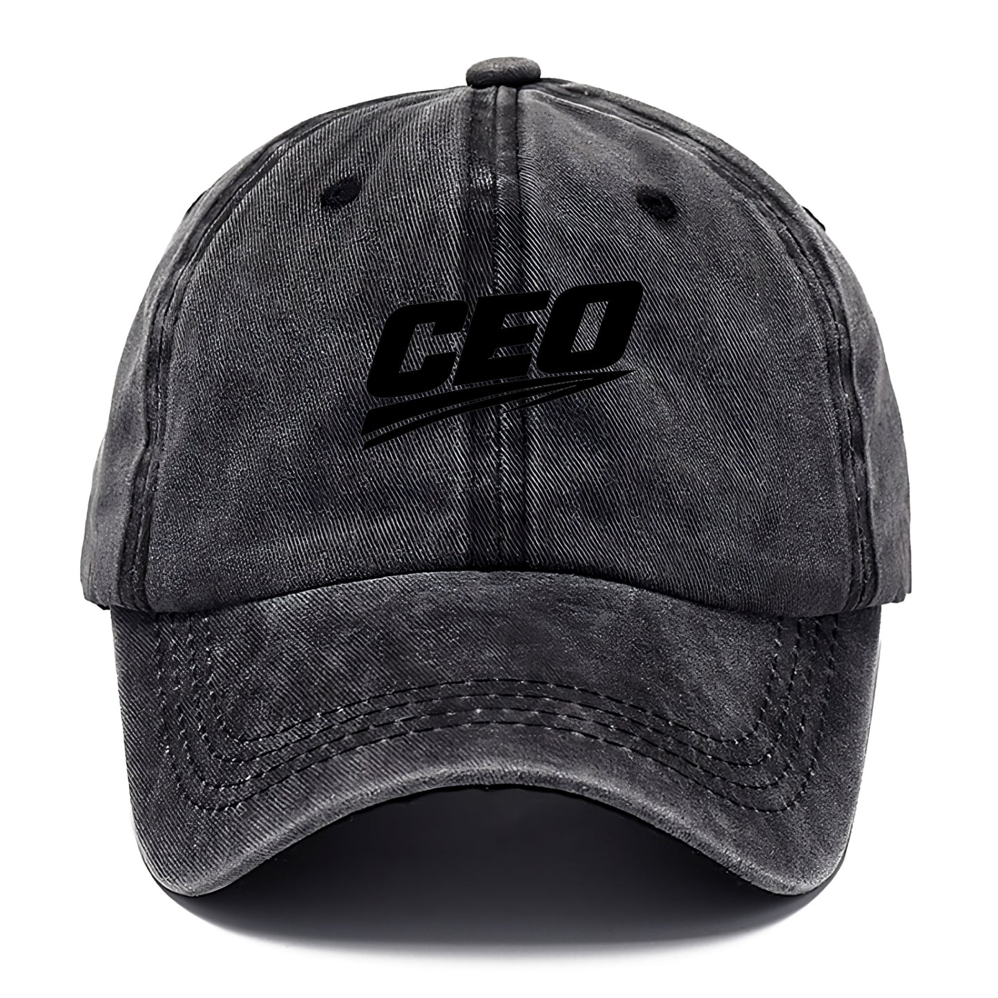Bold typography design - "CEO" - chief executive, running things - Classic Cap - Graphite