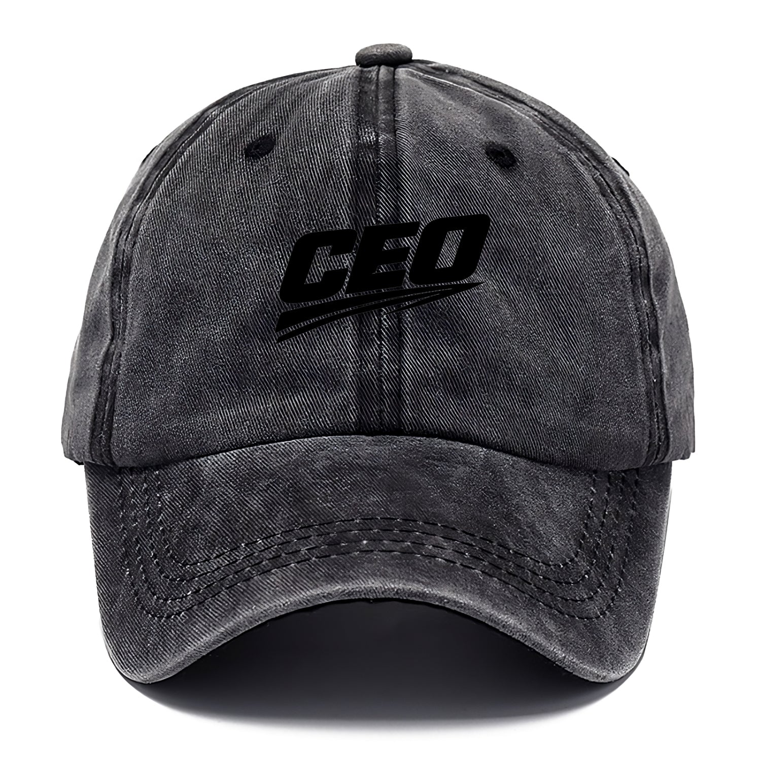 Bold typography design - "CEO" - chief executive, running things - Classic Cap - Graphite