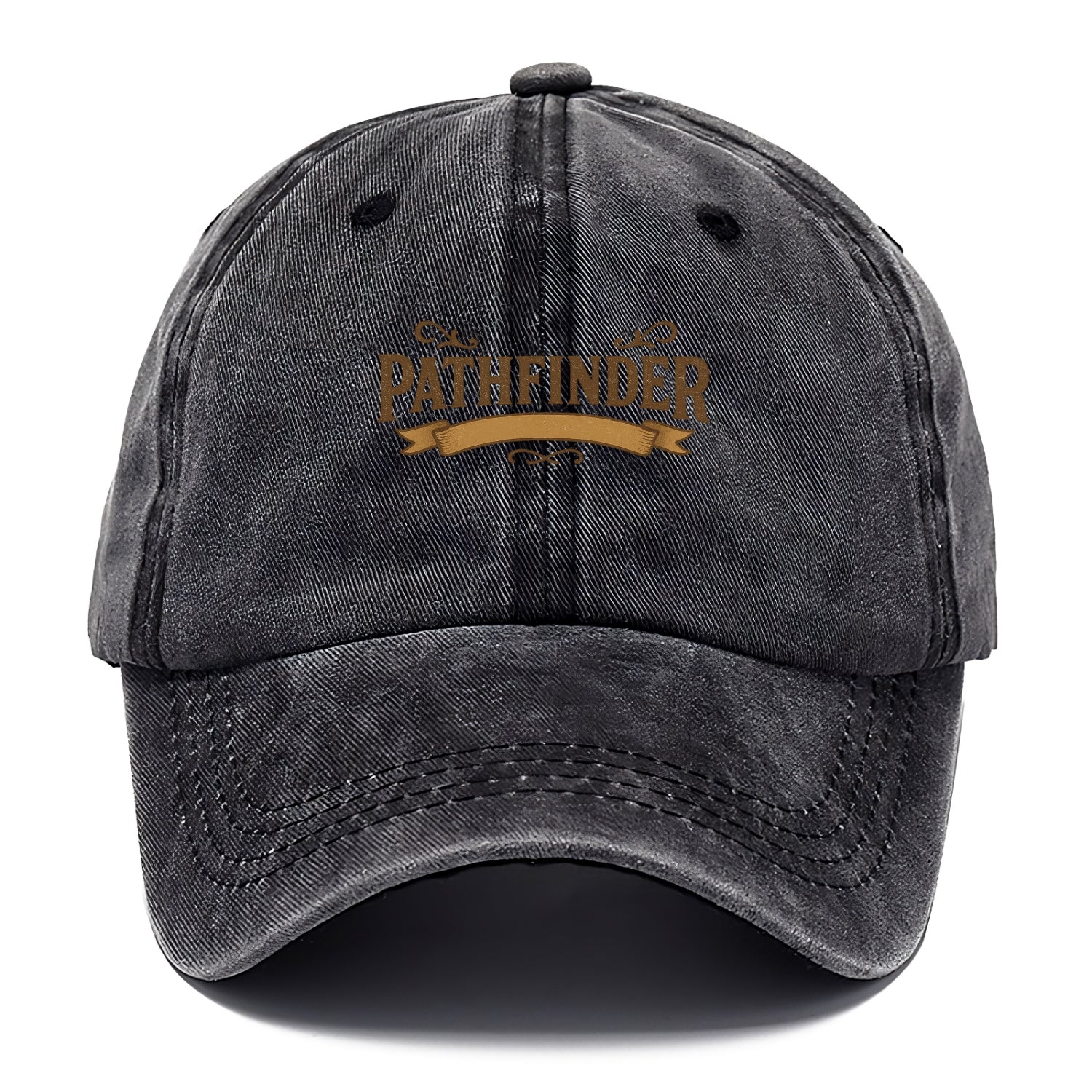 Bold typography design - "PATHFINDER" - finding the way, leading others - Classic Cap - Graphite