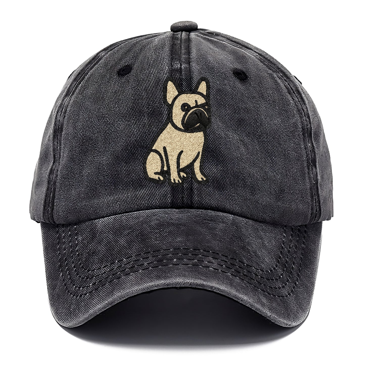 French Bulldog Fawn Colored Clean Sitting Pose Classic Cap - Graphite